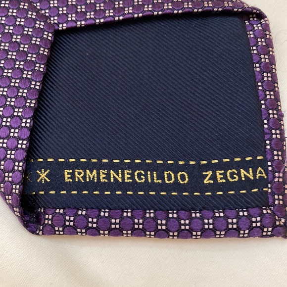 Ermenegildo Zegna 100% silk tie-made in Italy - Picture 2 of 7